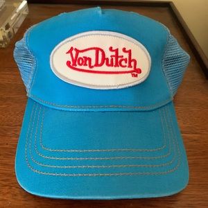 Y2K VINTAGE VON DUTCH TRUCKER HAT.